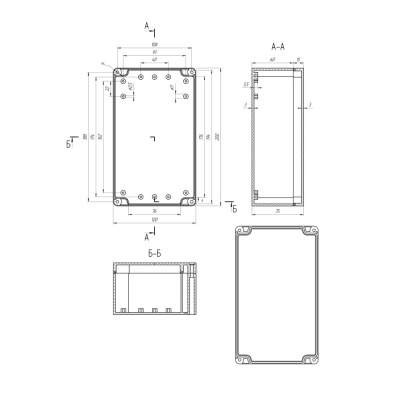 Гермобокс KGG-SMAx2 с MHF4